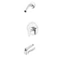 thumbnail image 3 of Pfister Pfirst Modern Single Handle Tub and Shower Faucet, Trim Only (Valve & Showerhead Not Included) in Polished Chrome R890700, 3 of 5