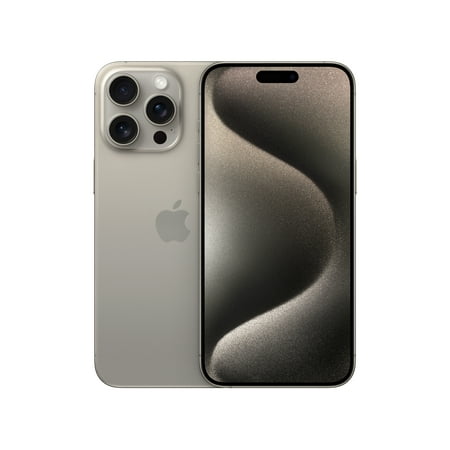 Straight Talk Apple iPhone 15 Pro Max, 256GB, Natural - Prepaid Smartphone