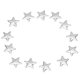 thumbnail image 1 of 50pcs 7.5mm Estrellas de metal plateado Hierro en Hot Fix Nailheads HOTFIX Hugo none, 1 of 10