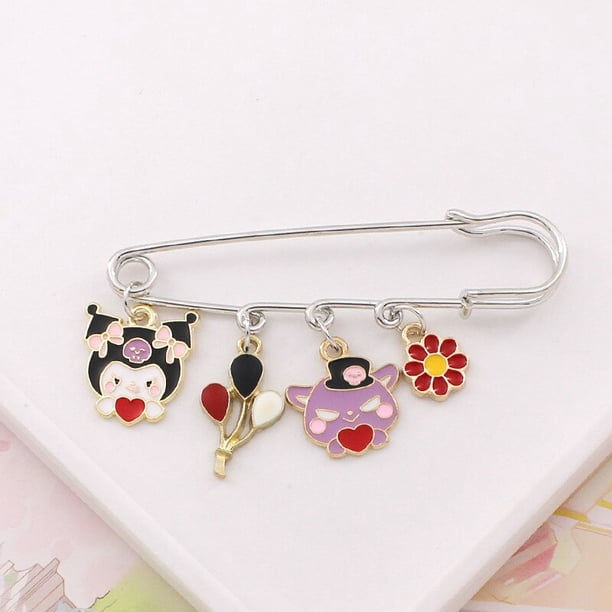 Broche Kawaii Sanrio Hello Kittys Mymelody Kuromi, hebilla de personalidad, Pin, insignia, hebilla de cintura, juguetes para niñas, regalo