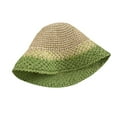 thumbnail image 5 of SikaFu Japanese Straw Hat Female Summer Seaside Vacation Face Showed Facial Sun Sunscreen Hat, Big Head, Hand -Woven Sun Hat, 5 of 9