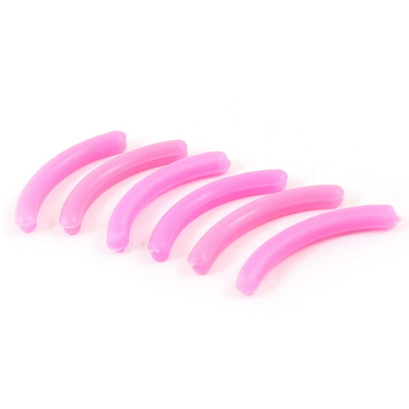 REGALWOVEN Rubber Eyelash Curler Refill Cushion Pad Replacement Pink 6Pcs