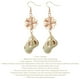 thumbnail image 3 of unbranded Aretes De Concha Dorados Con Aleación Y Para Mujer, 3 of 8