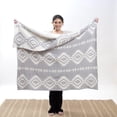 thumbnail image 2 of Hazy Gray Southwest Soft 50x60 Throw Blanket, 2 of 8