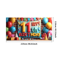 thumbnail image 3 of Colorful Balloon Happy Birthday Backdrop Party Background Decorations Banner Photography Props Kids Celebration Event Supplies, 3 of 4