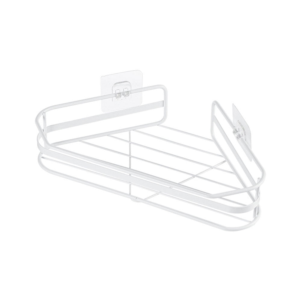 Triangular Shape Floating Shelves No Drilling Storage Hanging Rack for