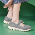 thumbnail image 3 of Women's Platform Wedge Orthopedic Walking Shoes Comfortable Fashion Knit Non Skids Slip on Nursing Loafers Ortho Sneakers, 3 of 7