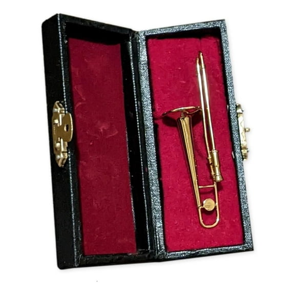 Broadway Gifts Co 3.25" TROMBONE Gold-Tone Metal Decorative Figurine