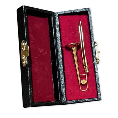 Broadway Gifts Co 3.25" TROMBONE Gold-Tone Metal Decorative Figurine
