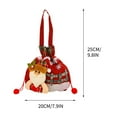 thumbnail image 5 of SDJMa Christmas Gift Bags with Drawstring, 8x10in Cute Snowman Christmas Treat Bags Goody Gift Bags Xmas Candy Bags Reusable Gift Wrapping Bags Xmas Holiday Party Favors, 5 of 7