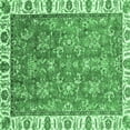 thumbnail image 1 of Ahgly Company Indoor Square Abstract Emerald Green Modern Area Rugs, 8' Square, 1 of 4