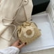 thumbnail image 1 of Bolsa de hombro de paja para mujer bandolera pequeño de punto con cordón de girasol para mujer JShteea Para Estrenar, 1 of 9