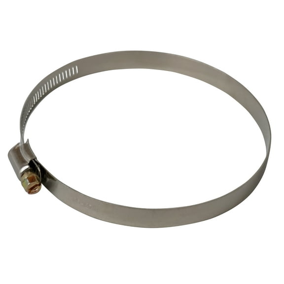 Stainless Steel Hose Clamp, 4" x 5", 1/4" Screw Head, 5/16" Band Width, CL4