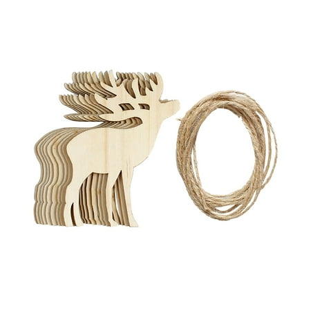 

Christmas Decorations Christmas Long String Pendant Creative Diy Wooden Christmas Decorations 10 Pieces/Bag Christmas Gifts Wood B