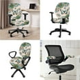 thumbnail image 2 of SCRAWLGOD Universal Computer Chair Cover with Arm Rest Slipcovers Easy to Remove Gaming Chair Covers Anti-Slip High Back Chair Protector, Set of 4, Bohemian Flowers Butterfly, 2 of 7
