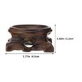 thumbnail image 2 of OULII 2pcs Wood Sphere Holder Display Stability For Home Decor Collectors, 2 of 8