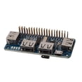 thumbnail image 3 of 4 Ports USB HUB HAT For 3 / 2 / Zero W Extension Board USB To UART For Serial Debugging Compatible With USB2.0/1.1, 3 of 5