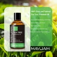 thumbnail image 2 of MAYJAM 30Ml Tea Tree Oil for Hair, 100% Pure Essential Oils for Skin Care, Massage, Relaxation, Aromatherapy, Diffusers, Home, 2 of 8