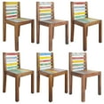 thumbnail image 1 of vidaXL Dining Chairs 6 pcs Solid Reclaimed Wood, 1 of 5