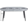 thumbnail image 4 of Tcbosik 39.3"-70.8" Expandable Dining Table for 6-8 Person, Oval Kitchen Table with Metal Legs, Space Saving, Gray & Black, 4 of 7