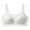 White, variant on Fiaer Women's Wireless Bra Jelly Oversized Flex Fit Full-Coverage Seamless Wireless Adjustable Straps Bra White XL