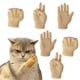 thumbnail image 1 of Mini manos para gatos, manos pequeñas para gatos Mini manos de gato cruzadas, mini manos humanas para gatos Pequeñas manos dobladas para patas de gato (6), 1 of 5