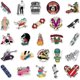 thumbnail image 2 of Skateboard Stickers - 50 Pcs Cartoon Sports Activities Decals Ball Vinyl Decoration DIY Funny Creative Decor for Teens Party Supplies for Adults (Skat, 2 of 4