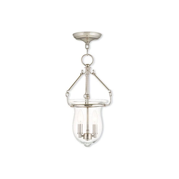 50294-07-Livex Lighting-Canterbury - 2 Light Pendant in Traditional Style - 10 Inches wide by 18 Inches high-Bronze Finish