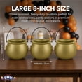 thumbnail image 4 of PMU 3 Pcs Gold Cauldron,8" Pot of Gold For St Patricks' day, Leprechaun Kettle, Plastic Cauldron for St. Paddy's Party, 4 of 8