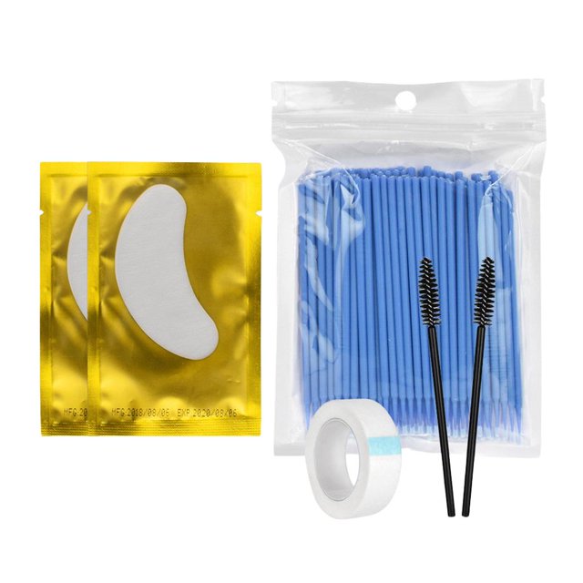 de extensión de ñas, conjunto profesion de ñas para injertos, cepillo para ñas, para ojos, gasa para injertos de ñas Azul Macarena Injerto de extensión de pestañas