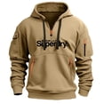 thumbnail image 2 of Moda primavera y otoño nueva ropa de marca para hombres Sudadera con capucha con múltiples bolsillos cremallera suelta casual tamaño europeo Sudadera con capucha, 2 of 4