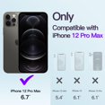 thumbnail image 2 of JETech Electroplated Case for iPhone 12 Pro Max 6.7-Inch, Camera Lens Full Protection, Compatible with MagSafe Wireless Charging, Shockproof Soft TPU Phone Cover (Black), 2 of 7