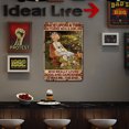 thumbnail image 3 of Placa Metal Vintage para Niña Pintura Hierro Rectangular Arte Pared Del 20x30cm, 3 of 9
