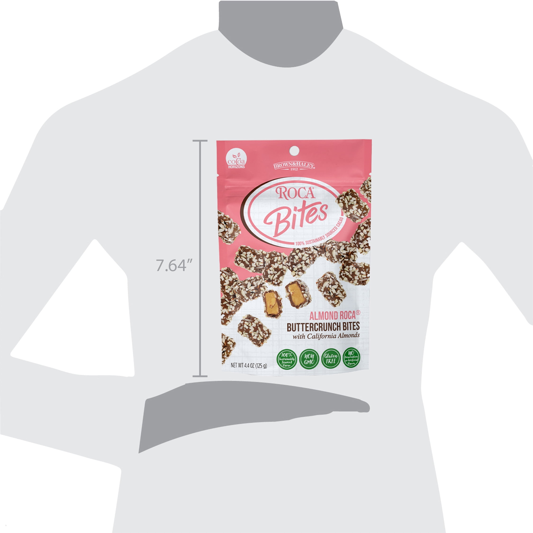 (2 pack) Roca Bites Buttercrunch Toffee Bites with California Almonds, 4.4oz