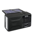 thumbnail image 1 of QFX R-37 6-Band (AM, FM, SW1 - SW4) Bluetooth LED Flashlight Solar Radio (2021 Model), 1 of 5