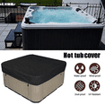 thumbnail image 4 of 1 Pce Housse Imperméable en Polyester pour Spa Carré Housses de Spa Extérieur Housse pour Spa Carré, 4 of 5