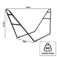 thumbnail image 2 of Heavy-Duty Steel Hammock Stand  for 2 People, Portable Design,deal for Outdoor Balconies, Porches, Patios, Decks and Backyards., 2 of 8