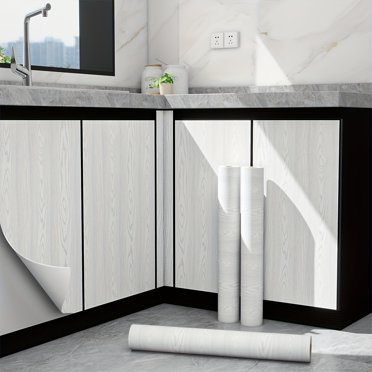 Livelynine 40CMX10M Wood Peel And Stick Countertops Waterpoof Wood Countertop Contact Paper Brown Wallpaper Kitchen Counter Vinyl Wrap Renter Friendly Cabinet Covers Self Adhesive Laminate Sheets