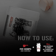 5% Nutrition Rich Piana Egg White Crystals, 100% Pure Egg White Protein Powder With 20G of Protein, Mixes & Stores Easily - 15 Servings (Unflavored)