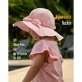 thumbnail image 4 of FURTALK 2PC Baby Sun Hat Toddler Beach Hats with UPF 50+ Sun Protection Wide Brim Girls Bucket Hat, 4 of 6