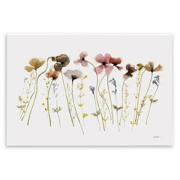 Stupell Industries Spring Poppy Sprigs Botanical & Floral Painting Unframed Art Print Wall Art, 15 x 10