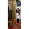 thumbnail image 1 of NorthLight Soldat Casse-Noisette de Noël Décoratif Bleu, Rouge & Blanc avec Épée, 1 of 5