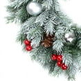 thumbnail image 3 of 13'' Artificial Unlit Christmas Wreath Floral Outdoor PVC for Door Christmas Decorations, Type 4, 3 of 5