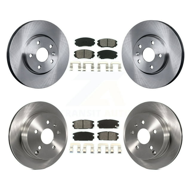 Transit Auto Front Rear Disc Brake Rotors and Semi-Metallic Pads Kit for Car Chevrolet Equinox GMC Terrain K8S-100833