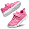 thumbnail image 3 of vibdiv Boys Girls Running Shoes Athletic Breathable Sports Gym Walking Sneakers for Toddler/Little Kid/Big Kid Pink Size 13, 3 of 5