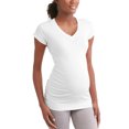 thumbnail image 2 of Oh! Mamma Maternity Women's V-Neck T-Shirt, 2-Pack (Women's & Women's Plus), 2 of 5