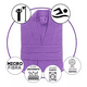 thumbnail image 4 of Bata de Baño Unisex TexBen Microfibra Lila, 4 of 4