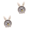 thumbnail image 1 of relayinert Cute Rabbit Deer Shaped Alarm Clock for Bedroom Nordic Style Playful and Endearing Yellow Rabbit 2Set, 1 of 6