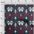 thumbnail image 1 of oneOone Cotton Poplin Fabric Paisley Ikat Print Fabric By The Yard 42 Inch Wide, 1 of 4