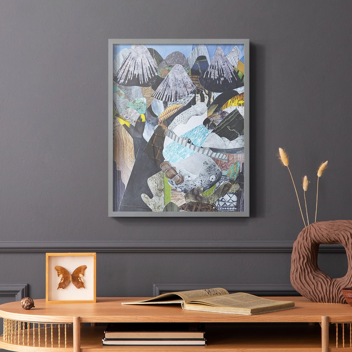 Arizona Highways Framed Print in Gray Solid Wood Framed Print No Nail Hanging